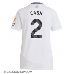 Aston Villa Matty Cash #2 Seconda Maglia Femmina 2024-25 Manica Corta